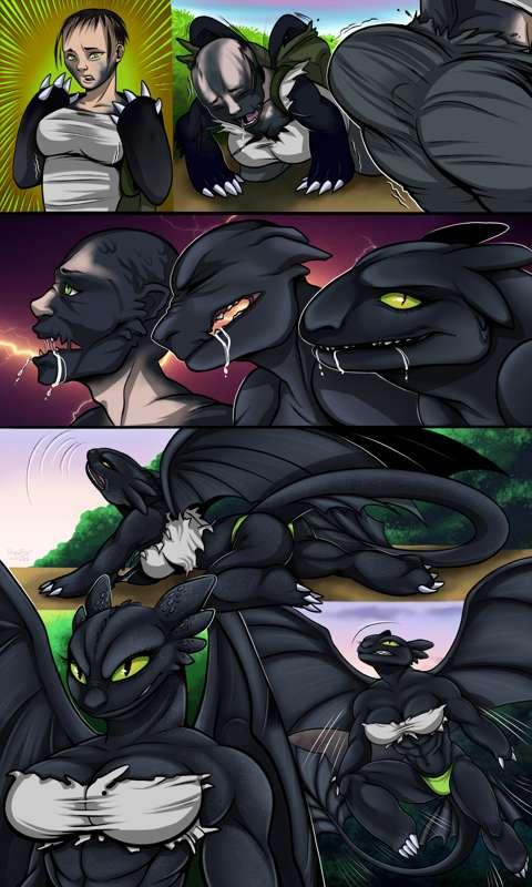 Guy Turning into Toothless