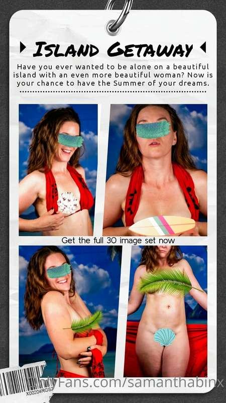 July's solo photo set is here! The Island Getaway: spend a w..