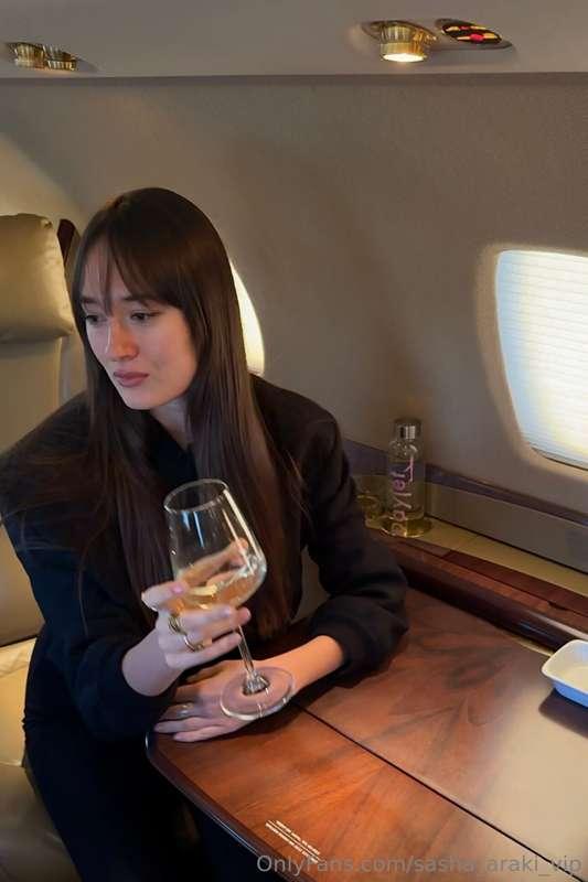 When the flight takes on a touch of glamour, with a champagn..