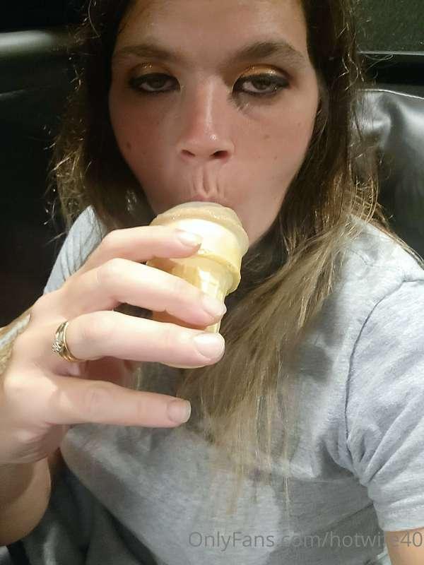 Wishing that was you daddy just like that cone.