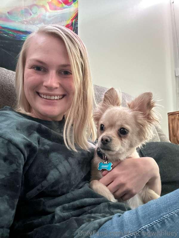 Me and my doggy hanging out debating on what new content to ..