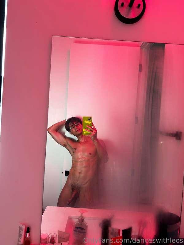 Just got done working out on my rooftop naked. Got all nice ..