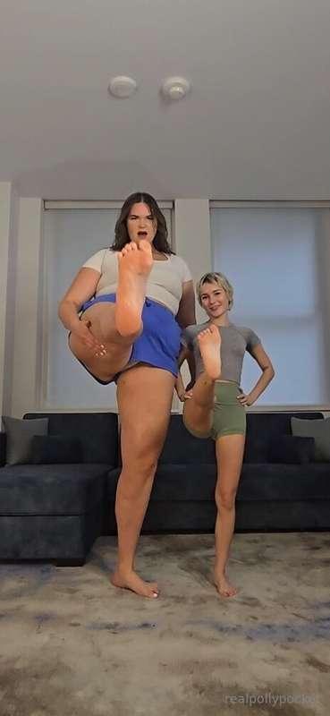 would you rather be squished by big feet or little feet ?