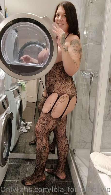 Just doing the laundry 😈