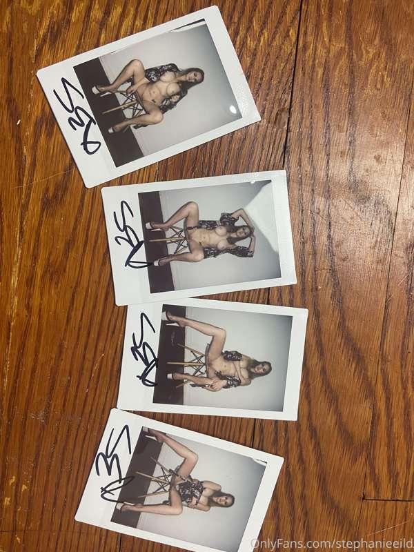 Hello me sweet beans! I did Polaroids for Patreon yesterday ..
