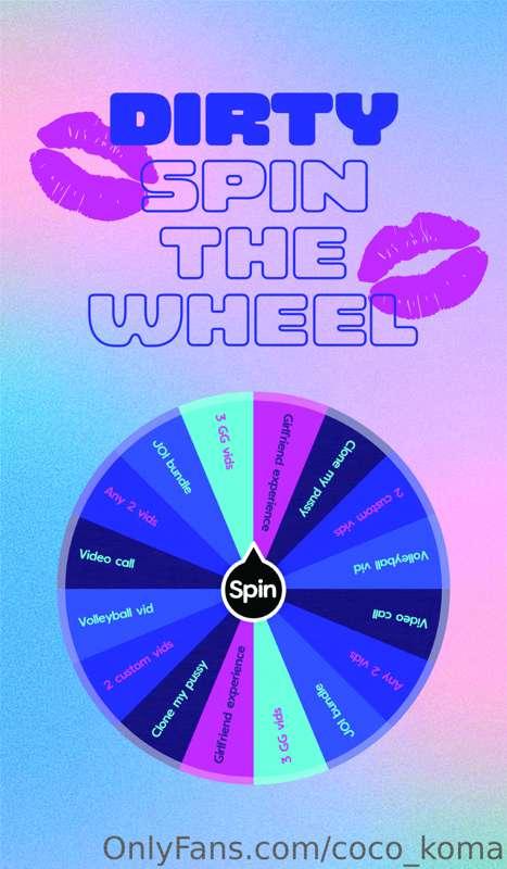 💋👠💥DIRTY WHEEL SPIN💥👠💋

Do you have the BALLS to spin the wh..