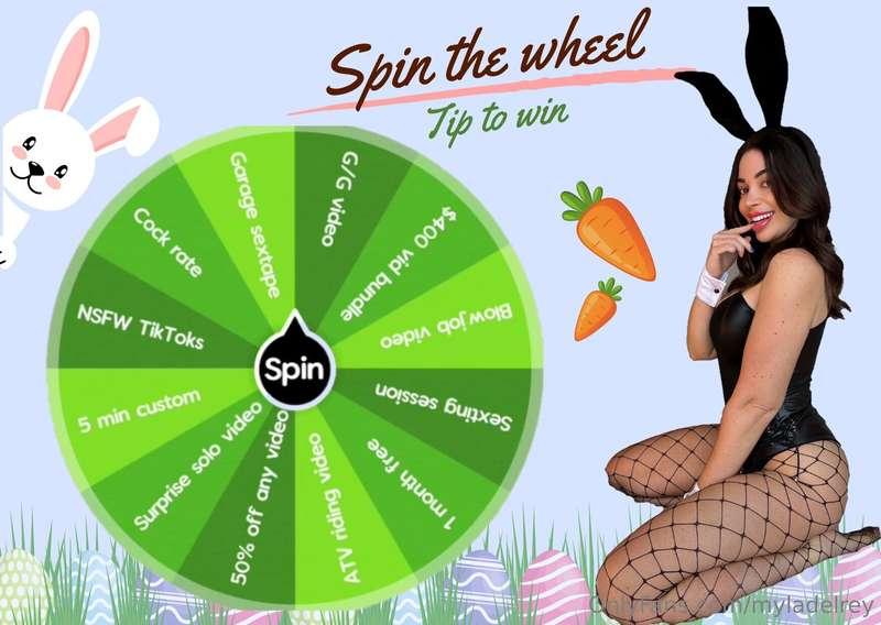 **🐰 SPIN THE WHEEL 🐰**  Are you feeling lucky? 🎲 let’s start..