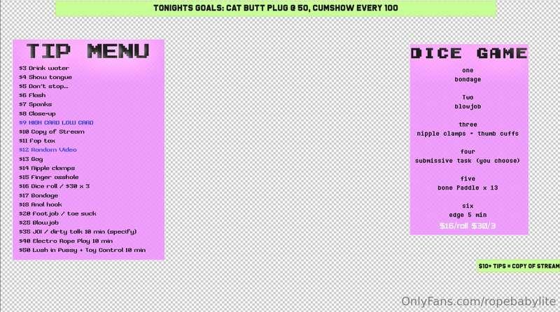 tonights menu!New Game: High Card Low Card $9win random vide..