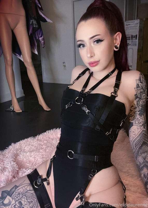 I was feeling down but I put on my strappy lingerie and felt..