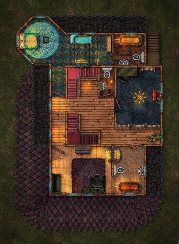 Repaired Manor and Pub