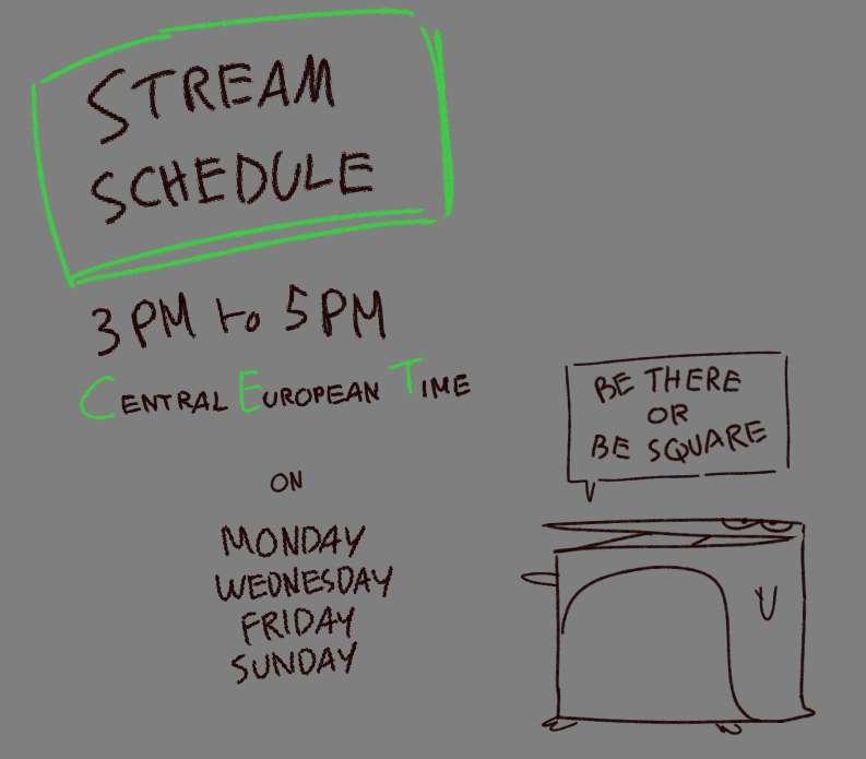 Stream Schedule