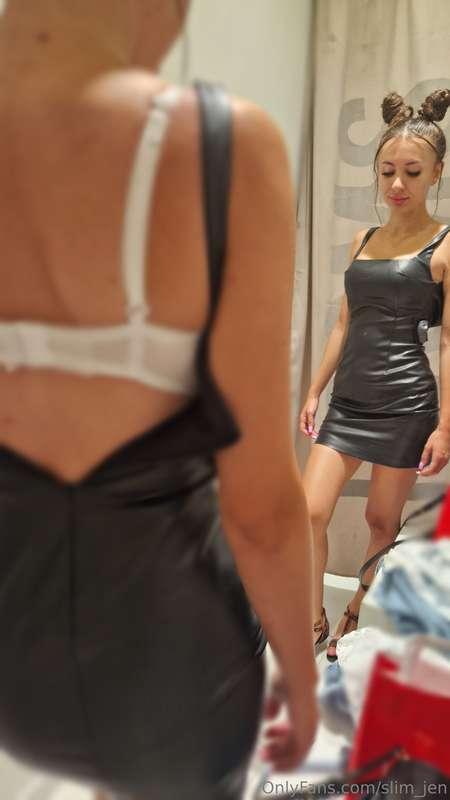 Leather dress