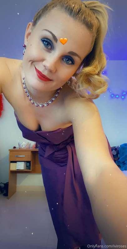 I can be a fancy lady too! I dressed up in my prom dress fro..