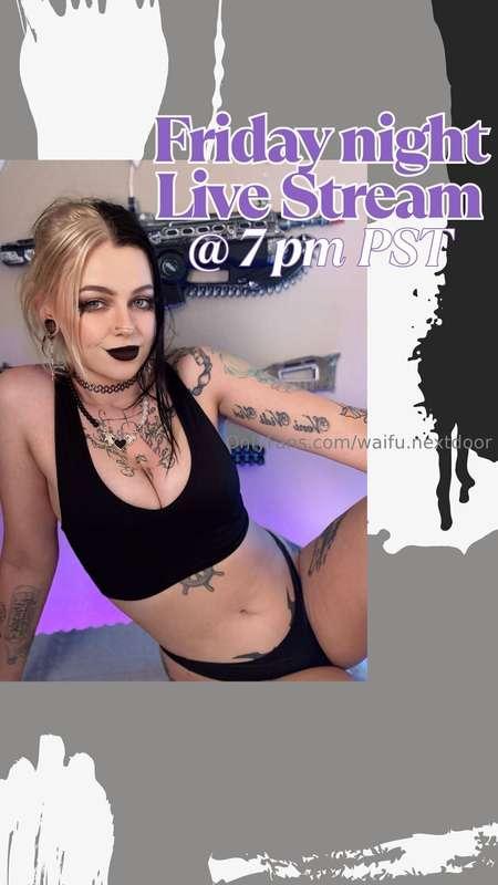 LIVE STREAM HERE TOMORROWMissed last weeks live?😈 Let's try ..