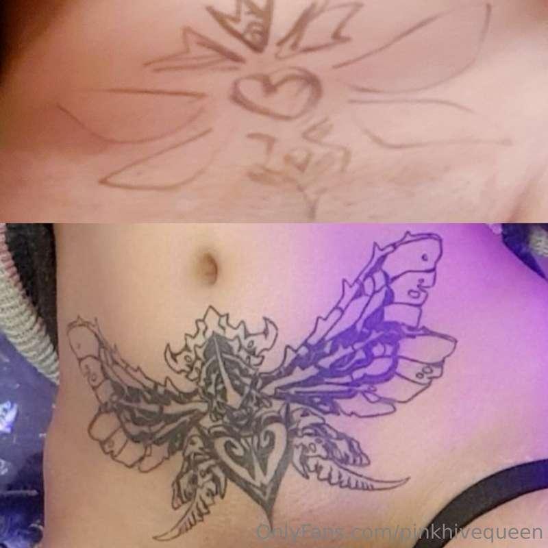I remember when I made that womb tattoo doodle on me as a jo..
