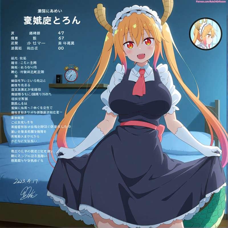 Tooru of Miss Kobayashi's Dragon Maid Sexy Poses [Gen 2.5]