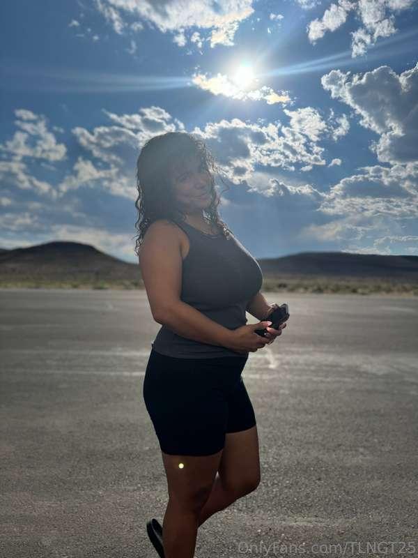 Your favorite trucker out in the middle of nowhere!