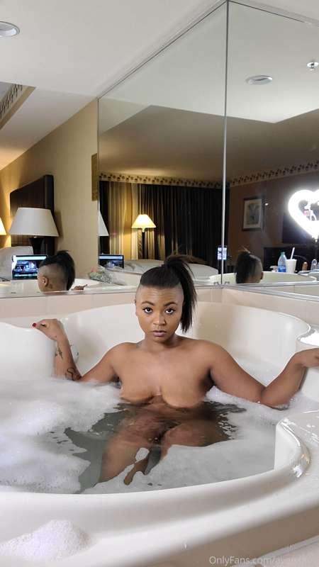 Bubble baths are my favorite. Who wants to take a nice hot s..