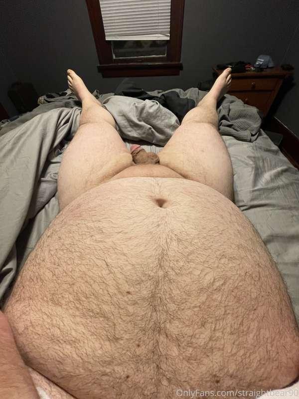 Just laying here waiting for my dick to get sucked