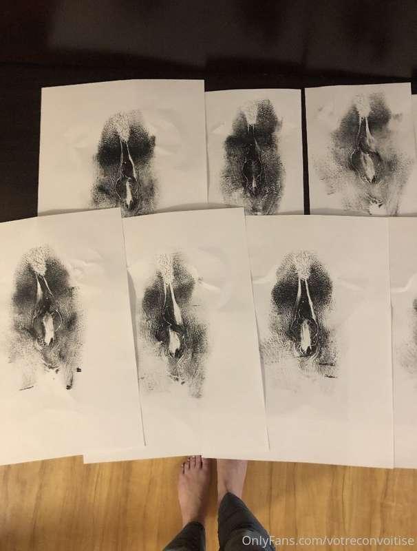 I did something really cool a couple of weeks ago: vulva ink..