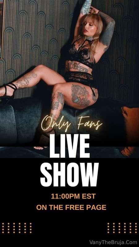 Live tonight at 11pm on @officialvanyvicious