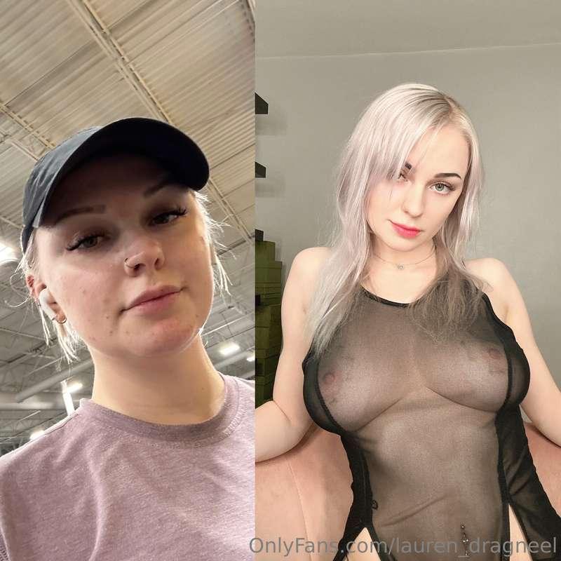 Me a year ago vs me now 🖤 🎉