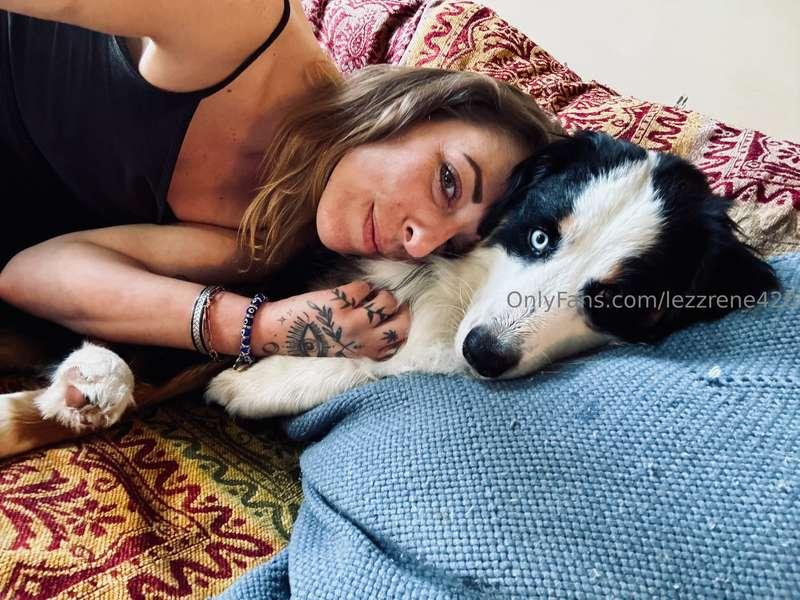 Cuddles with the baby boy! 