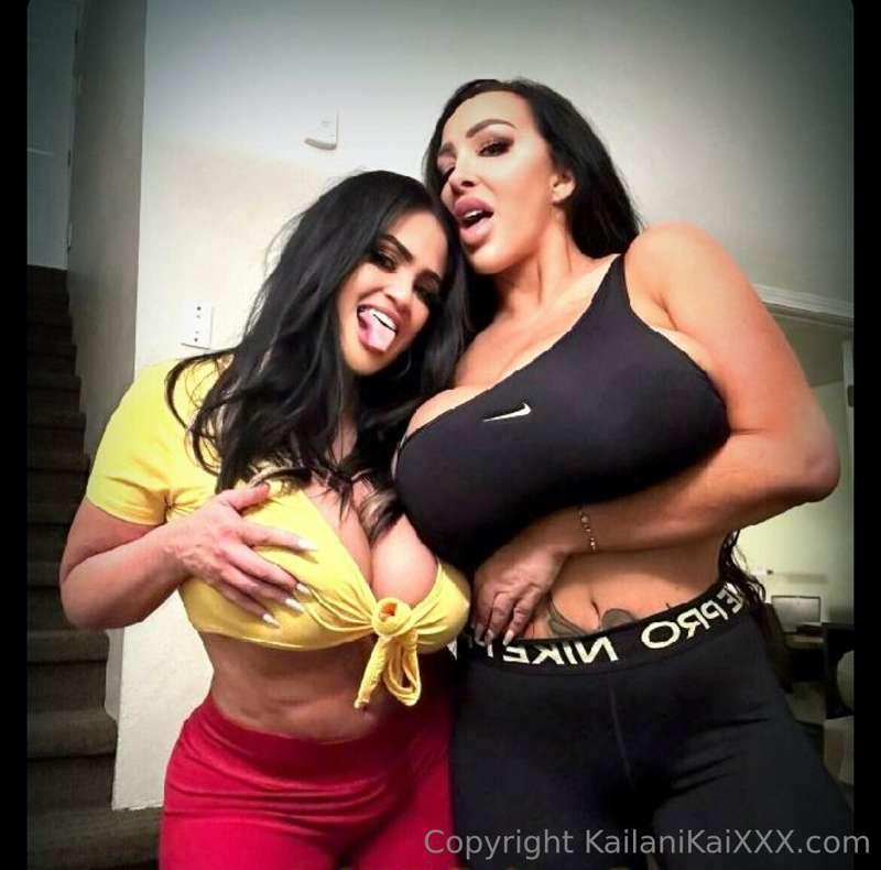 Hanging with my girl Kristine tonight 🥵