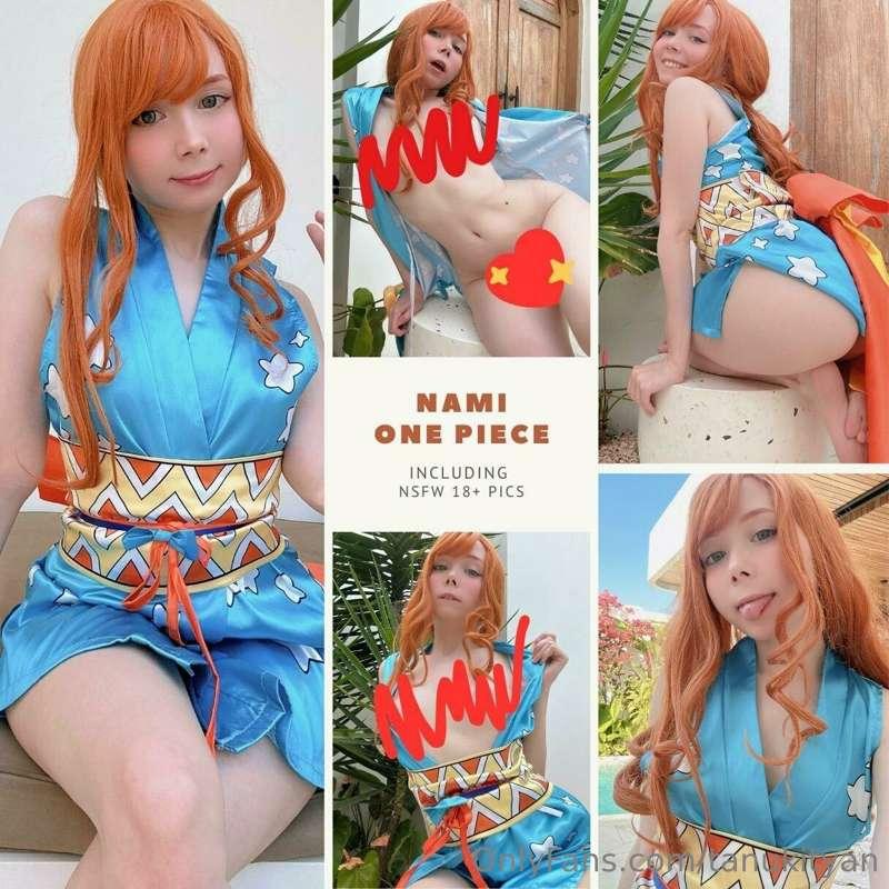 Time to warm up!😚 Nami from One Piece is already waiting for..