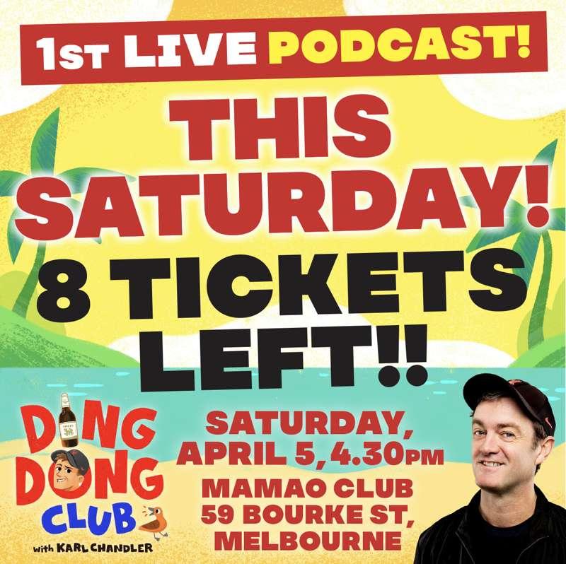 This Saturday! Last chance for tix!