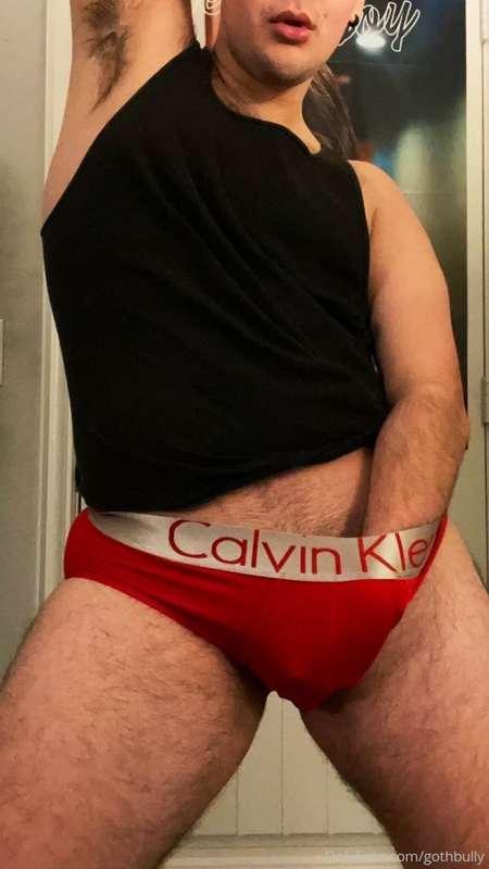 New red Calvin Klein briefs! ❤️