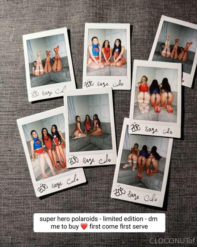 GGG Super Hero Polaroids DM me to get your polaroid collecti..