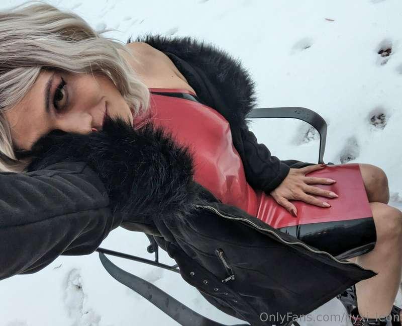 Pretty little plastic princess in the Snow!!