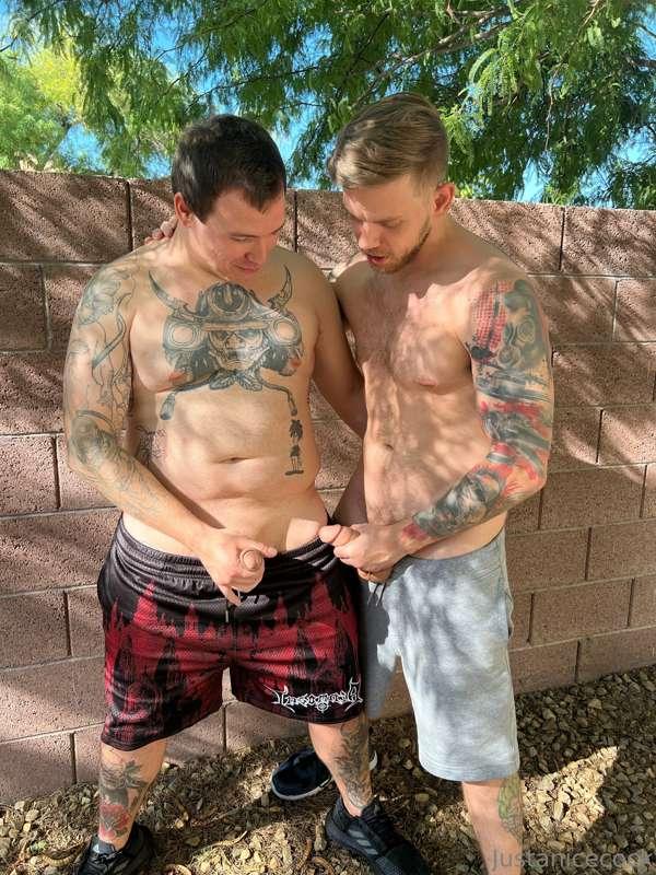 Just two boys *Enjoying the Weather!* ⛅️
