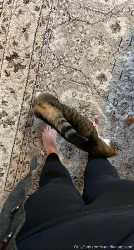 My boy so lucky he gets to enjoy my giant hands, legs and fe..