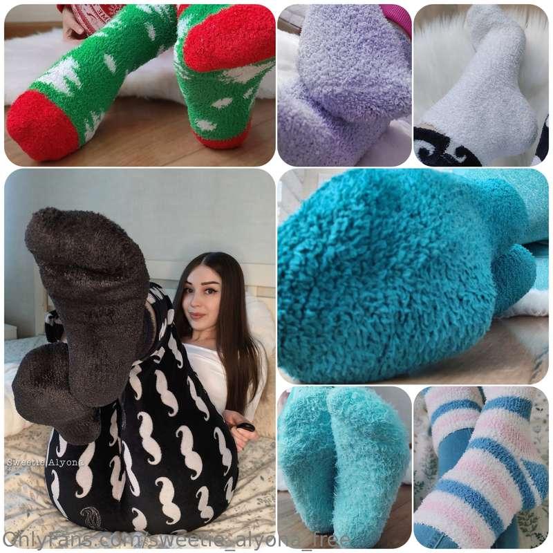 Fuzzy socks 🧦☁️ (set number 3)Mint, emerald, black, white, s..