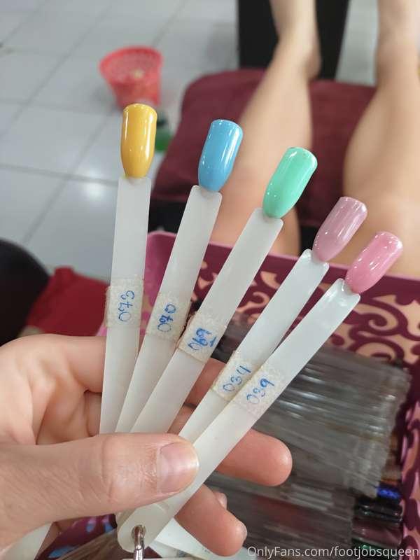 I will do a pedicure very soon, which color do you suggest o..
