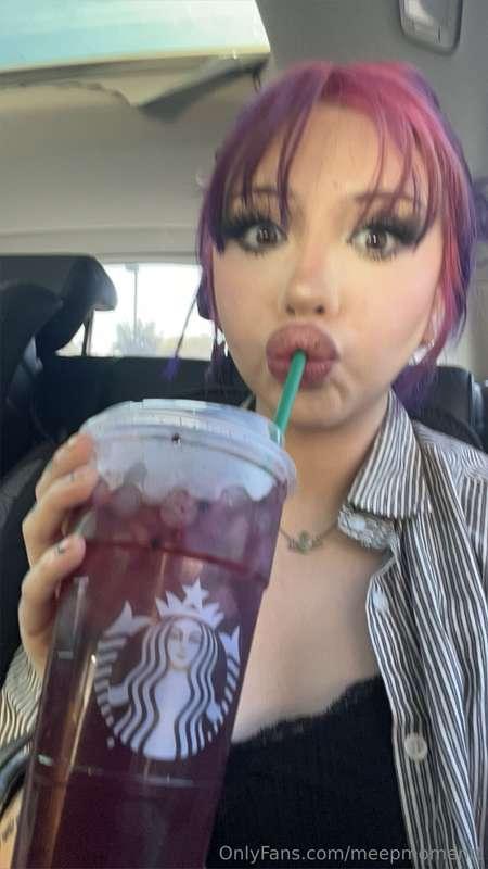 this drink’s hitting and so am i 🤭