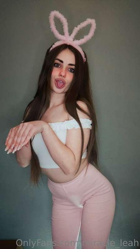 Your cute bunny wants to show you something🐰🍒