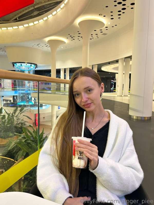 Well, since I'm running late, why not treat myself to a milk..