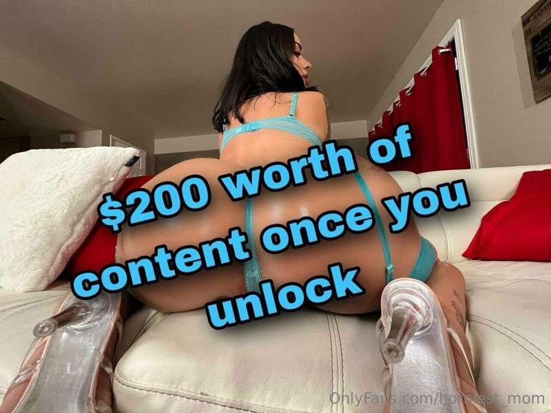 $200 content bundle + access to my premium snap for LIFE 😍 💦