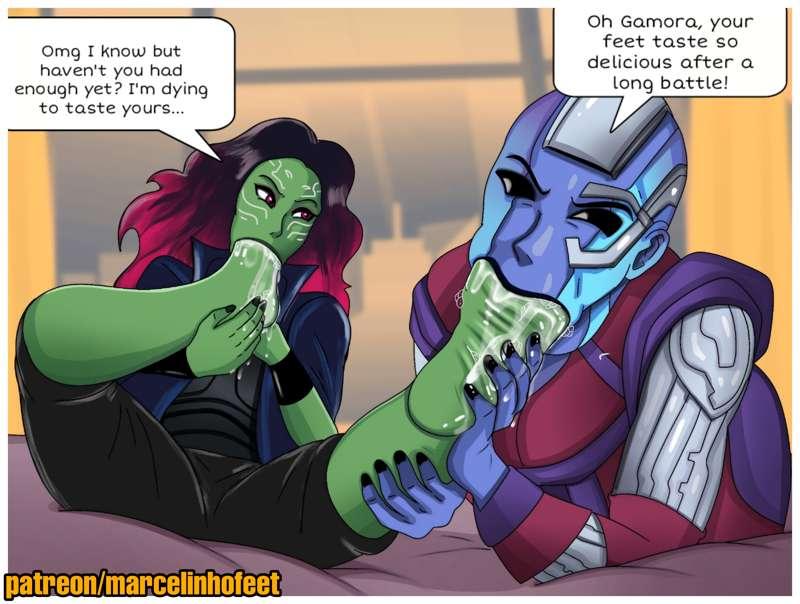 Gamora and Nebula Deep Feet (Exclusive)