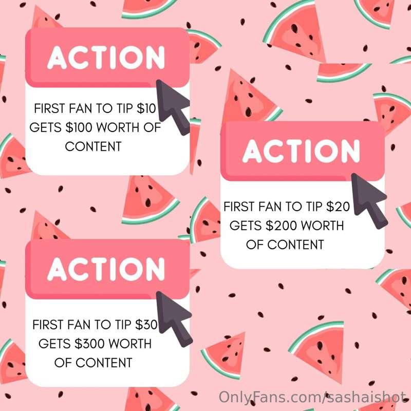 SUMMER STEAL 🍉 👅 Tip campaign and I’ll send right to your in..