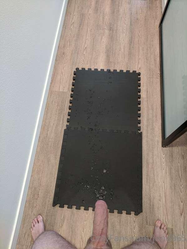 Cum eruption aftermath