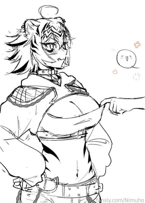 “H-Hey..! Watch what you’re pulling on! I’m not wearing a bra!” 🐯💢

🎨: yurispiral

--------

✨🔽 Check out my Socials!! 🔽✨

🌊 https://twitter.com/TaigaVS 🌊
🩵 https://www.twitch.tv/taigavs 🩵

#fyp #VTuber #tits #hentai 