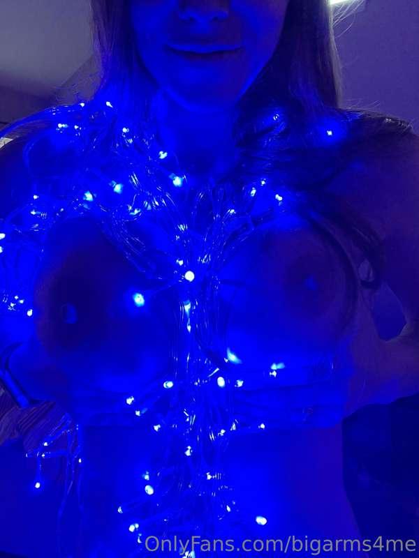 I love playing in the Christmas lights! Wanna get tangled up..