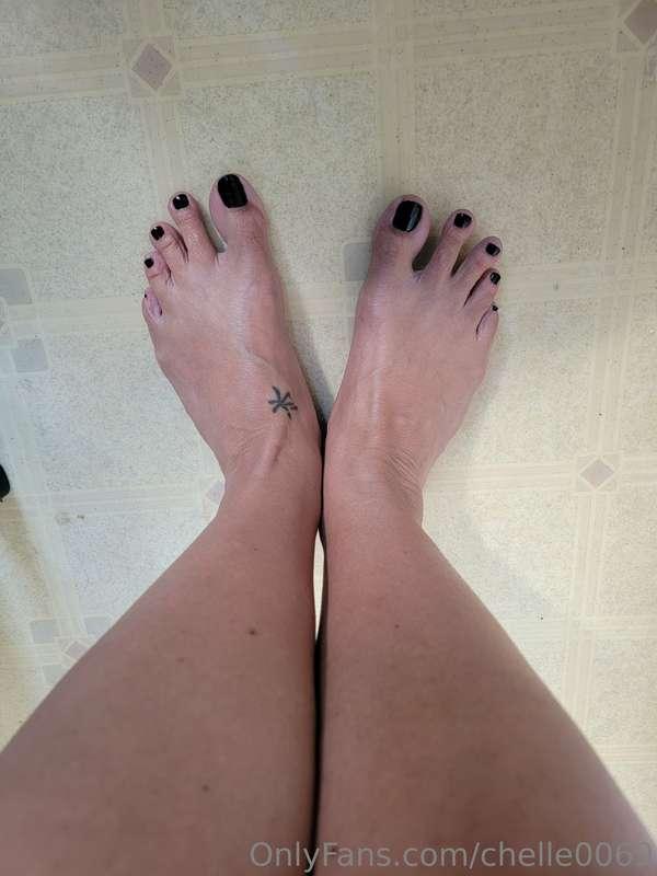 I painted my toenails last night  First time I've had nail p..