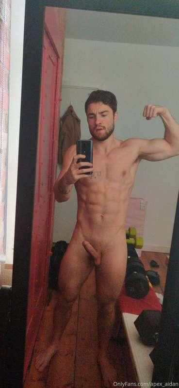 Horny after a morning workout