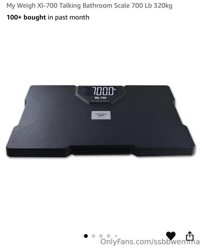 I’m too fat to comfortably stand on my scale and I need a ne..