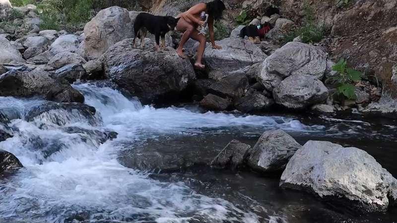 Raw | Skinny dipping at the river with Angie
